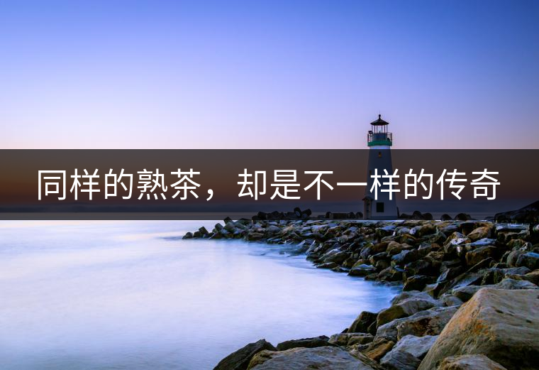 同樣的熟茶，卻是不一樣的傳奇