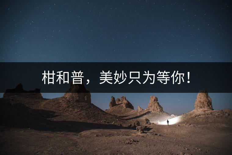 柑和普，美妙只為等你！