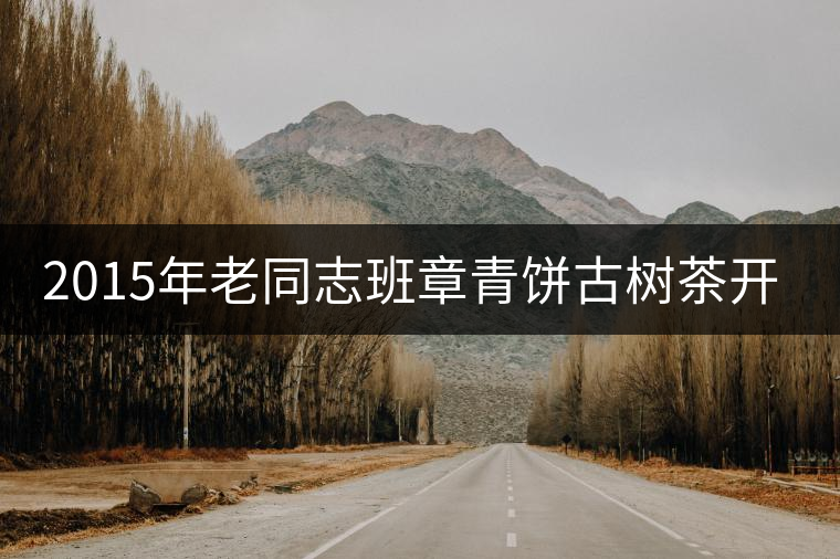 2015年老同志班章青餅古樹茶開湯 2015年老同志班章青餅古樹茶開湯