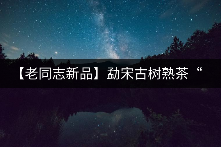 【老同志新品】勐宋古樹(shù)熟茶“ 夏雨”— 飲茶伴夏，只為您！