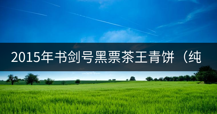 2015年書(shū)劍號(hào)黑票茶王青餅（純鈞）上市