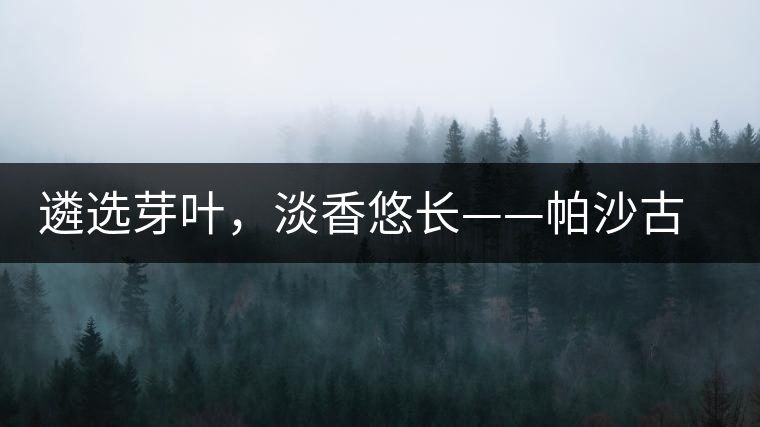 遴選芽葉，淡香悠長(zhǎng)——帕沙古韻