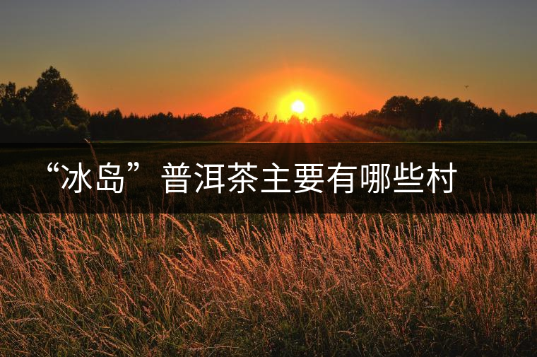“冰島”普洱茶主要有哪些村寨 “冰島”普洱茶主要有哪些村寨
