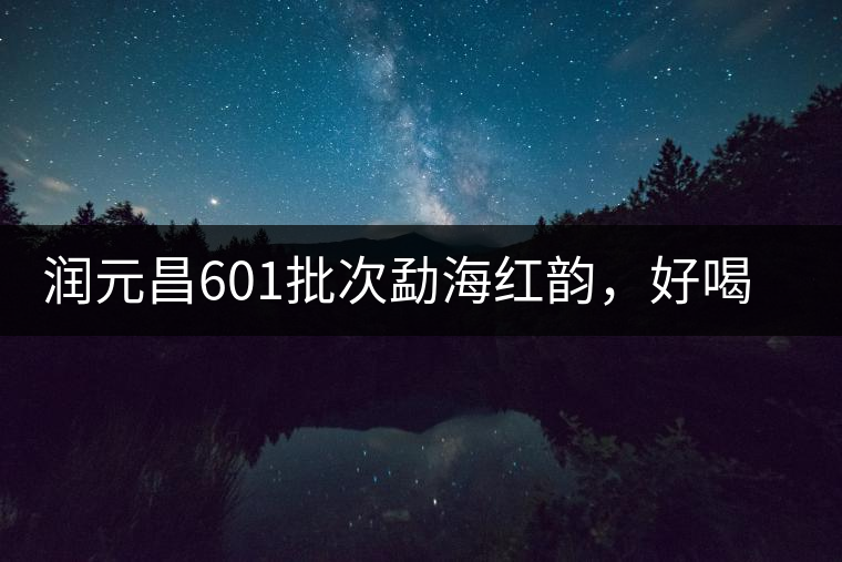 潤(rùn)元昌601批次勐海紅韻，好喝不貴的口糧熟茶