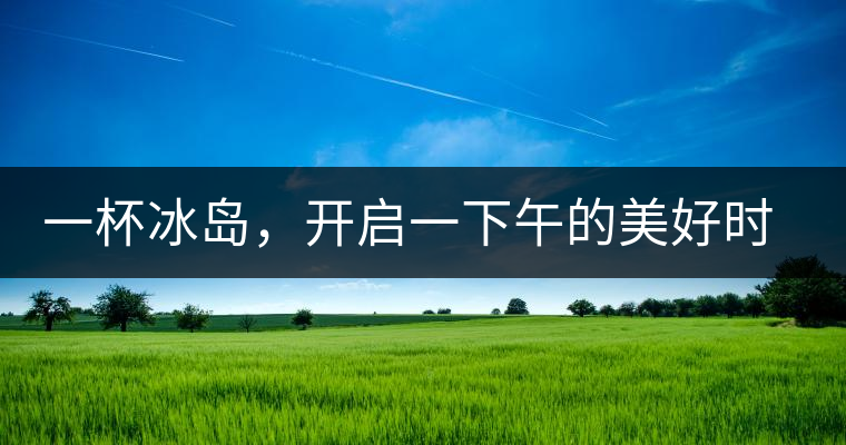 一杯冰島，開啟一下午的美好時(shí)光