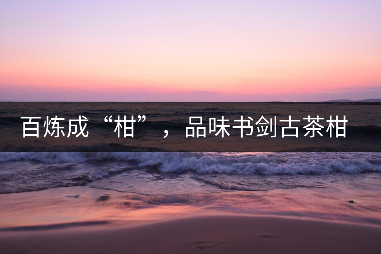 百煉成“柑”，品味書劍古茶柑普茶