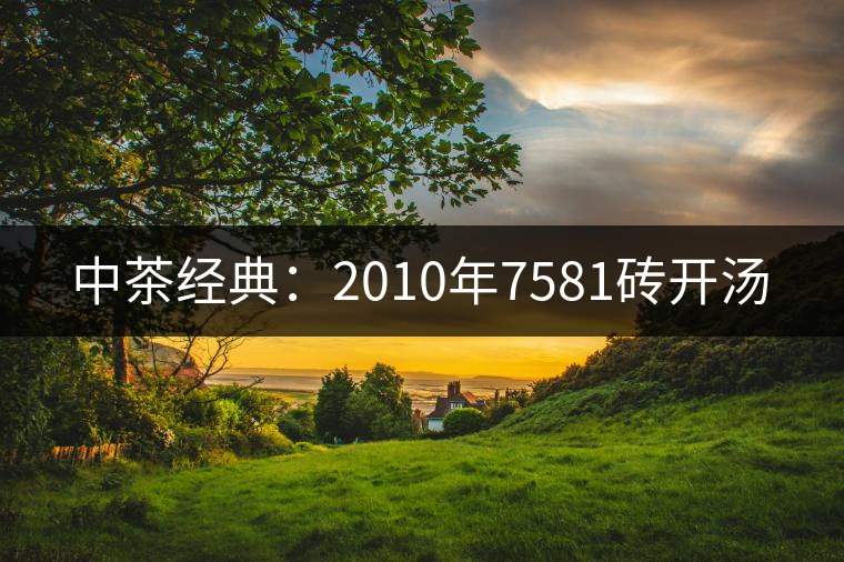 中茶經(jīng)典:2010年7581磚開湯 中茶經(jīng)典:2010年7581磚開湯