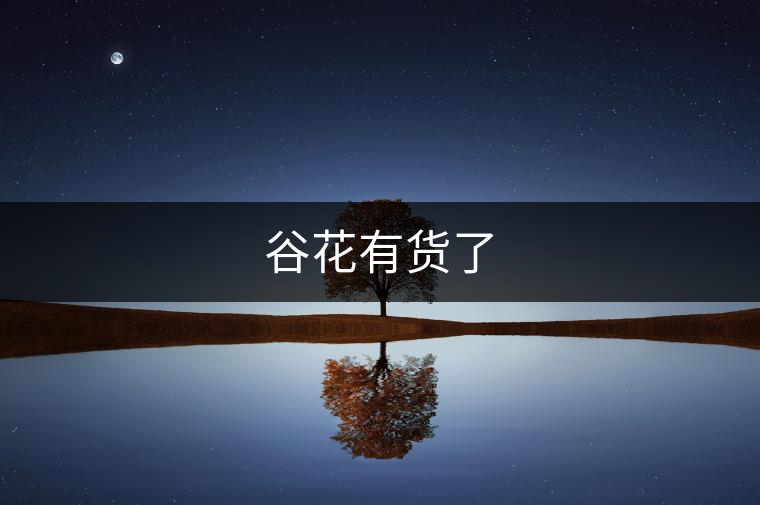 谷花有貨了