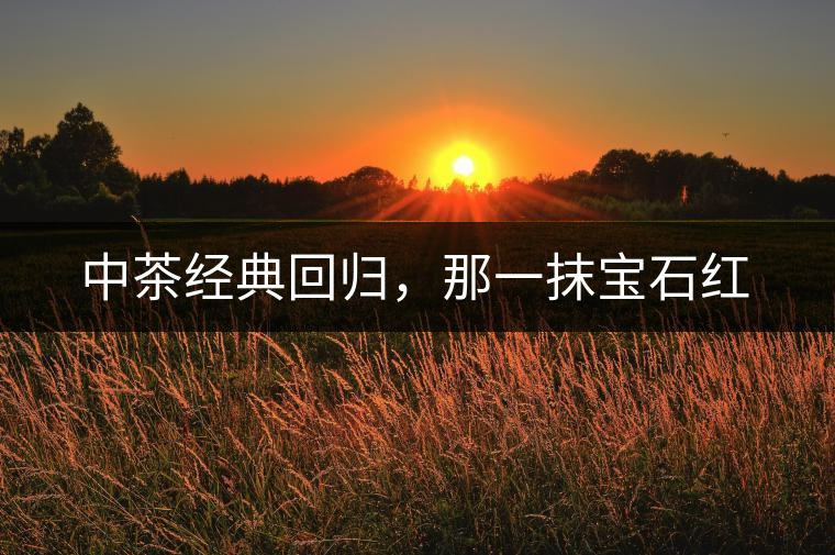 中茶經(jīng)典回歸，那一抹寶石紅
