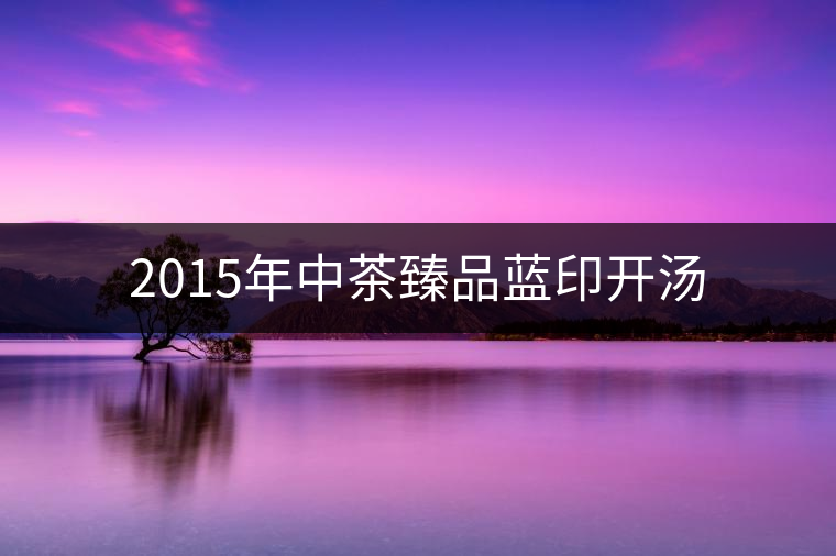 2015年中茶臻品藍印開湯