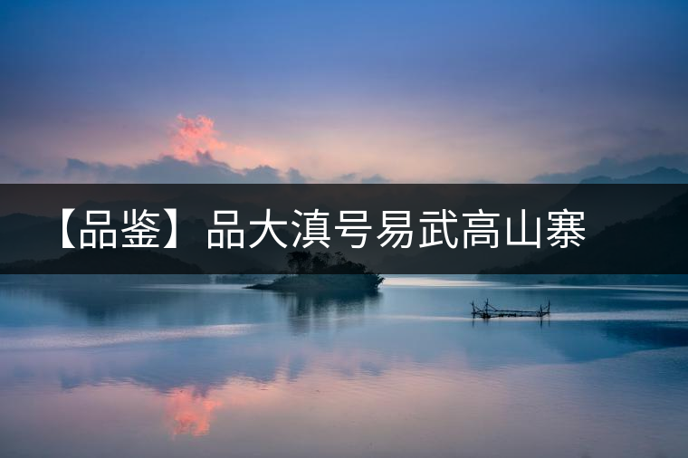 【品鑒】品大滇號易武高山寨有感 【品鑒】品大滇號易武高山寨有感