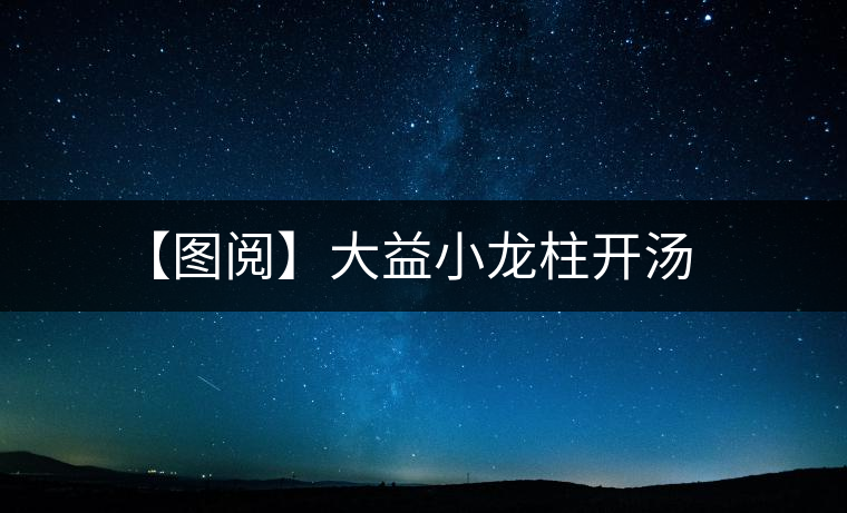 【圖閱】大益小龍柱開湯