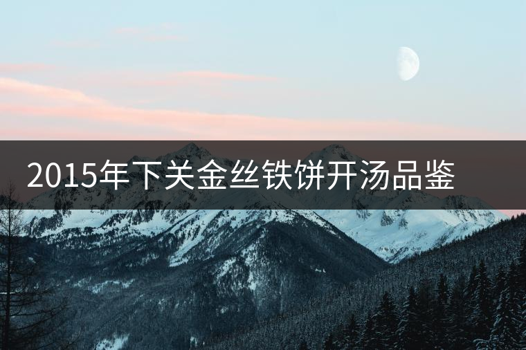 2015年下關(guān)金絲鐵餅開湯品鑒：香氣高揚(yáng)、滋味綿和