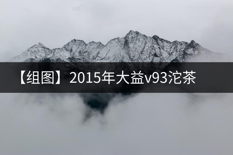【組圖】2015年大益v93沱茶開湯 【組圖】2015年大益v93沱茶開湯