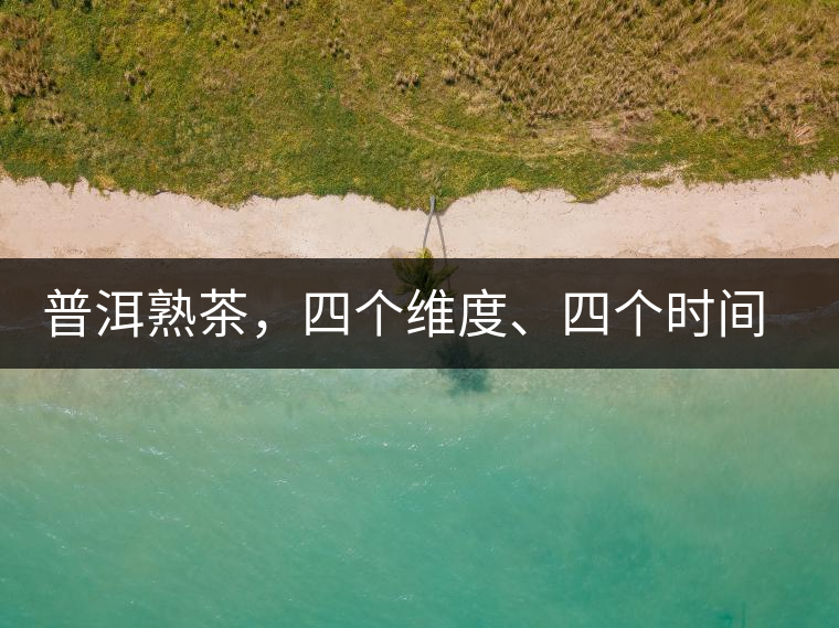 普洱熟茶，四個維度、四個時間段演繹女孩到女人的蛻變