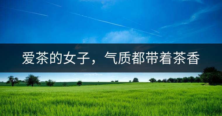 愛茶的女子，氣質(zhì)都帶著茶香
