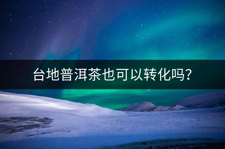 臺(tái)地普洱茶也可以轉(zhuǎn)化嗎？