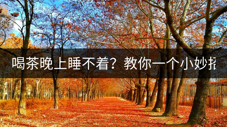 喝茶晚上睡不著？教你一個(gè)小妙招！