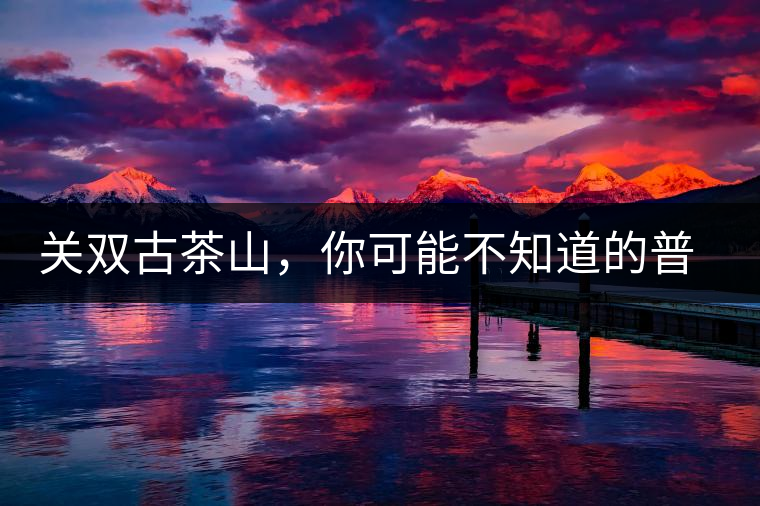 關雙古茶山，你可能不知道的普洱茶區(qū)