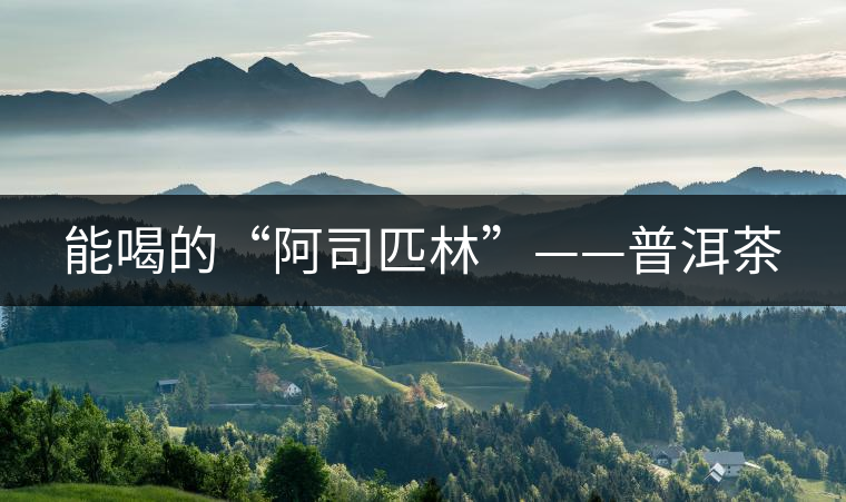 能喝的“阿司匹林”——普洱茶