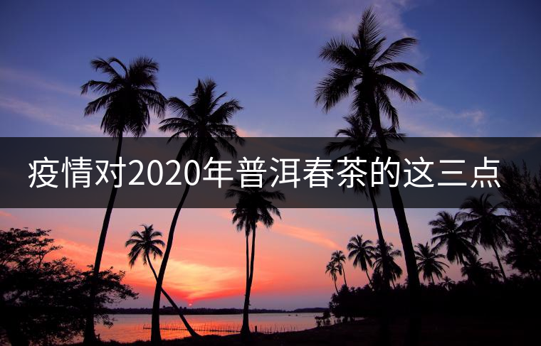 疫情對(duì)2020年普洱春茶的這三點(diǎn)影響不可忽視! 疫情對(duì)2020年普洱春茶的這三點(diǎn)影響不可忽視!