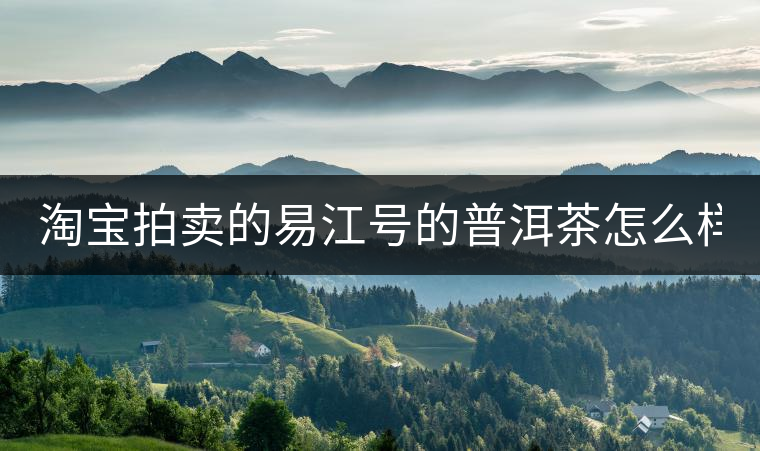 淘寶拍賣的易江號(hào)的普洱茶怎么樣？