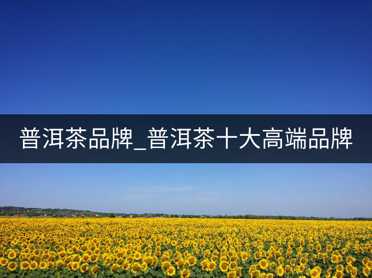 普洱茶品牌_普洱茶十大高端品牌_哪個(gè)牌子好？