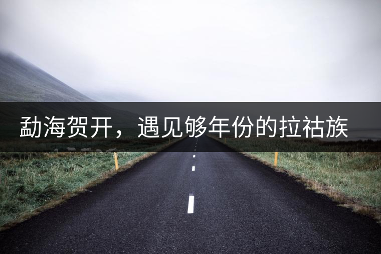 勐海賀開，遇見夠年份的拉祜族古茶園