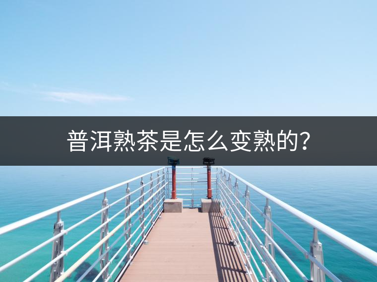普洱熟茶是怎么變熟的? 普洱熟茶是怎么變熟的?