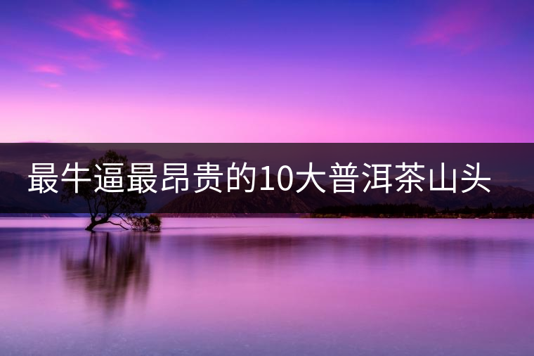 最牛逼最昂貴的10大普洱茶山頭，你造嗎？