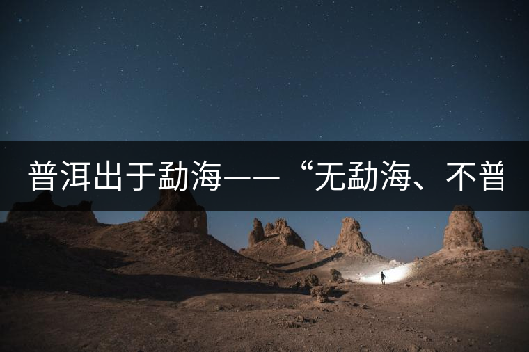 普洱出于勐?！盁o(wú)勐海、不普洱”