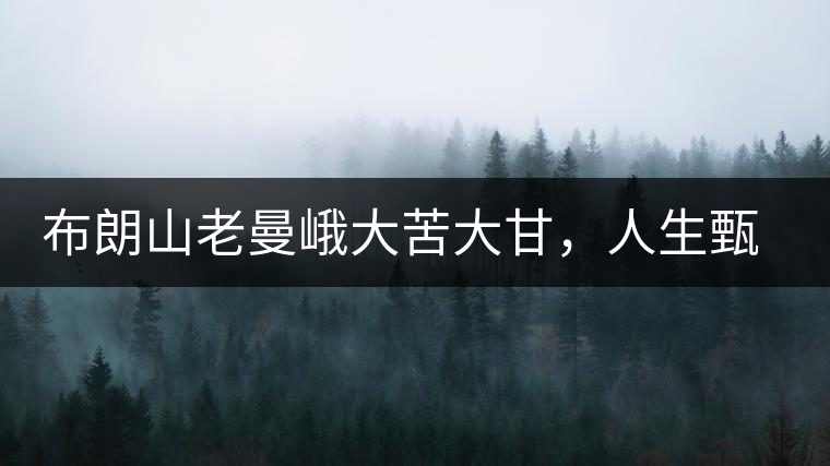 布朗山老曼峨大苦大甘，人生甄味