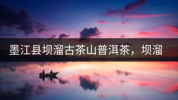 墨江縣壩溜古茶山普洱茶，壩溜古樹茶口感特點