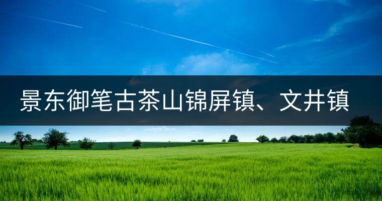 景東御筆古茶山錦屏鎮(zhèn)、文井鎮(zhèn)普洱茶口感特點(diǎn)