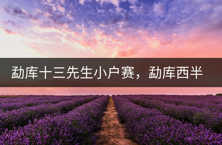 勐庫十三先生小戶賽，勐庫西半山的名寨