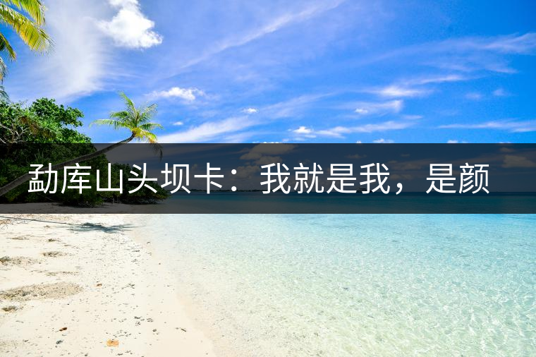 勐庫山頭壩卡：我就是我，是顏色不一樣的煙火