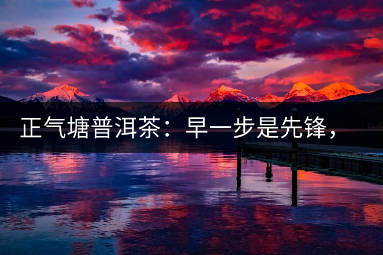 正氣塘普洱茶：早一步是先鋒，早兩步是先烈