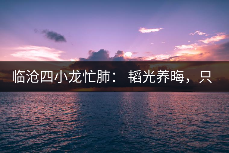 臨滄四小龍忙肺： 韜光養(yǎng)晦，只為綻放！