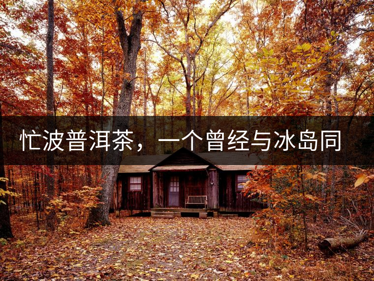 忙波普洱茶，一個(gè)曾經(jīng)與冰島同樣有名的地方