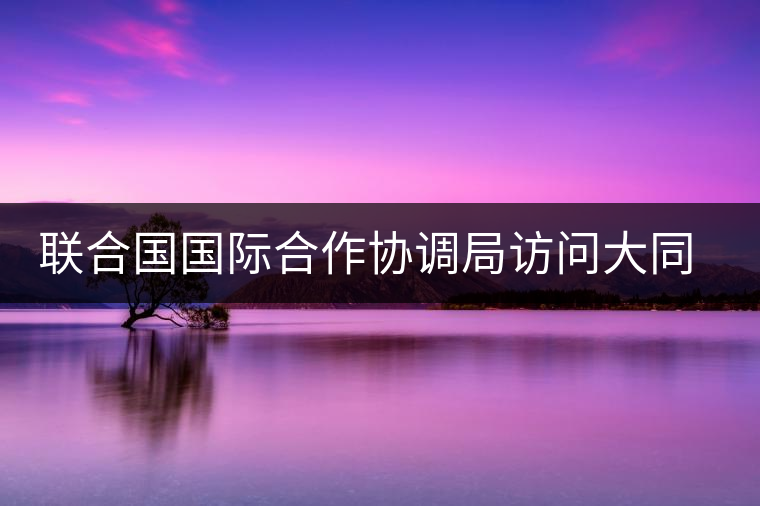 聯合國國際合作協調局訪問大同世界總部