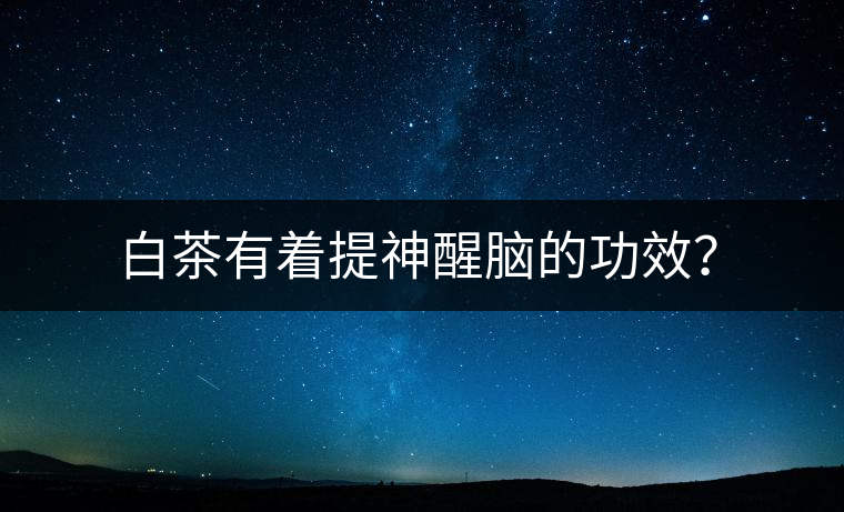 白茶有著提神醒腦的功效？