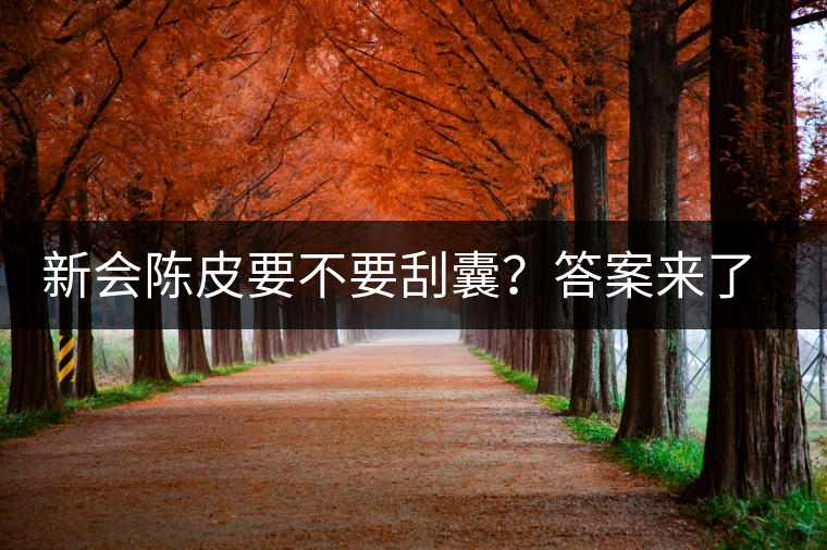 新會陳皮要不要刮囊？答案來了~