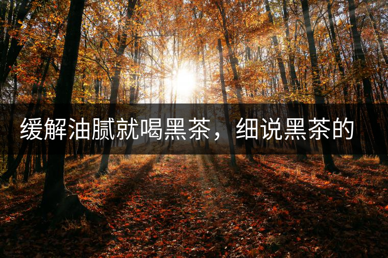 緩解油膩就喝黑茶，細(xì)說(shuō)黑茶的功效和好處