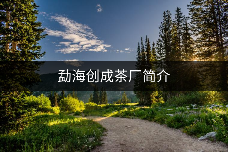 勐海創(chuàng)成茶廠簡(jiǎn)介 勐海創(chuàng)成茶廠簡(jiǎn)介