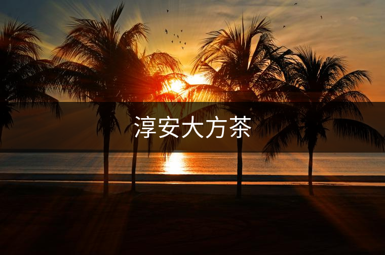 淳安大方茶 淳安大方茶