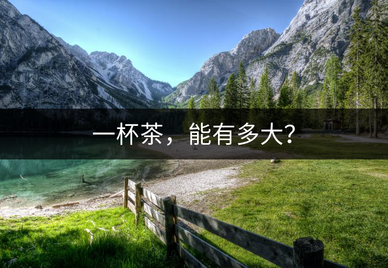 一杯茶，能有多大？