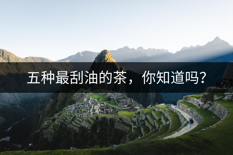 五種最刮油的茶，你知道嗎？