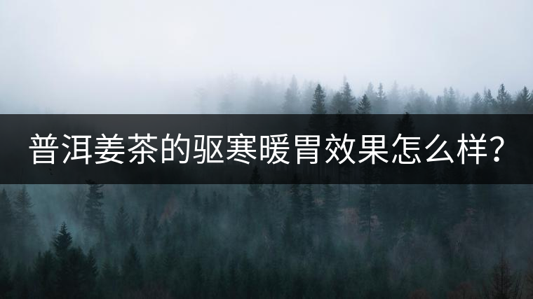 普洱姜茶的驅(qū)寒暖胃效果怎么樣？