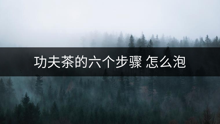 功夫茶的六個步驟 怎么泡 功夫茶的六個步驟 怎么泡