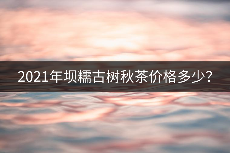 2021年壩糯古樹(shù)秋茶價(jià)格多少？